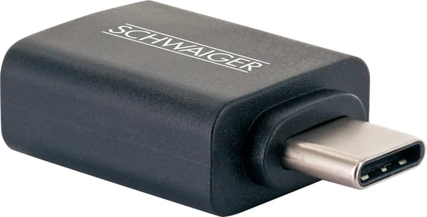 Pikkukuva 2 / 6: Schwaiger CAU310 533 kaapelin sukupuolenvaihtaja USB Type-C USB Type-A Musta