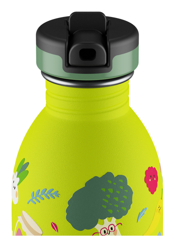 24Bottles Veggie Friends Dagligt forbrug 500 ml Silikone, Rustfrit stål Lysegrøn