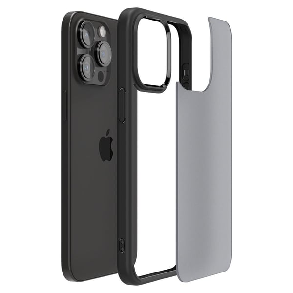 Spigen ACS06568 matkapuhelimen suojakotelo 17 cm (6.7") Suojus Musta, Läpinäkyvä