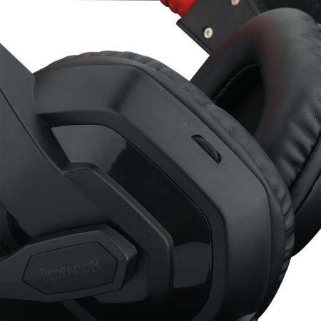 REDRAGON H120 hörlur och headset Kabel Huvudband Spela Svart, Röd