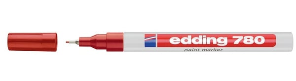 Edding 780 markeringspennor Fin spets Röd