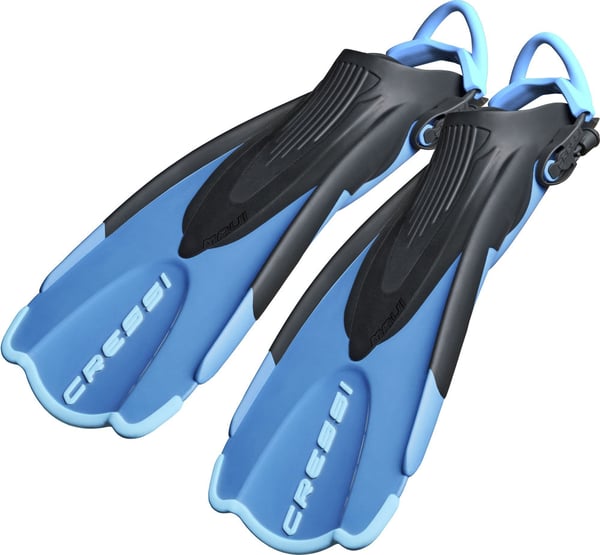 Cressi CA165238 laitesukellus räpylä Musta, Sininen S/M 6.5-8 Räpylät