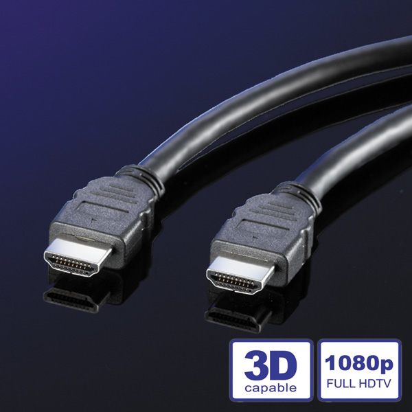 ROLINE HDMI High Speed Cable + Ethernet, M/M 7.5 m