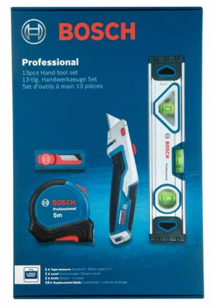 Bosch 1 600 A02 7M3 tekninen työkalusetti 13 työkalua