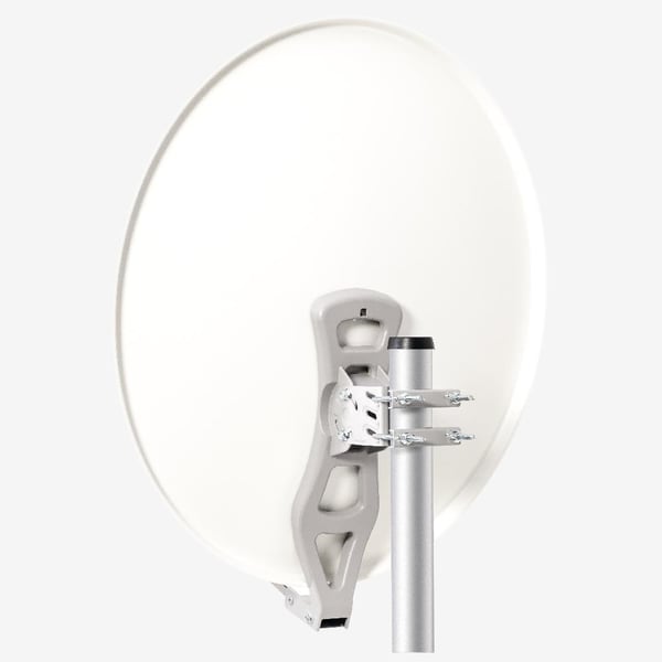 Miniatyrbillede 3 af 3: Fuba DAL 800 W satellitantenne 10,75 - 12,75 GHz Hvid