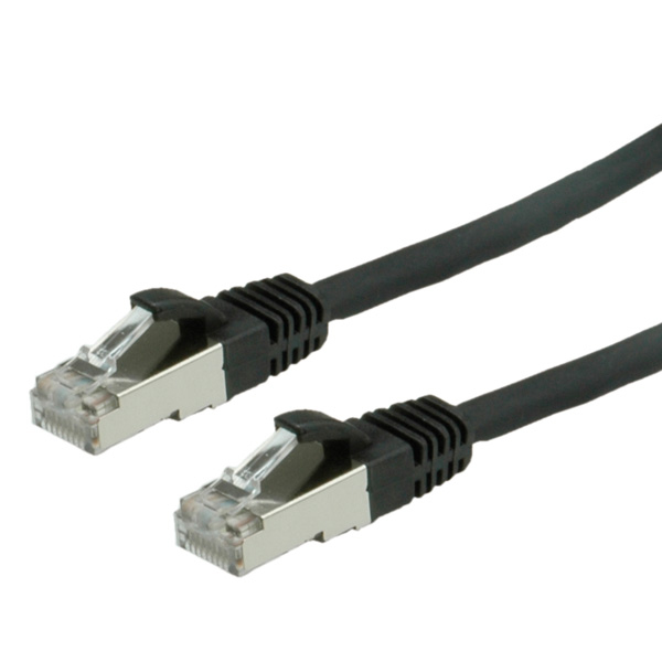 VALUE S/FTP Patch Cord Cat.6, halogen-free, black, 7m netværkskabel Sort