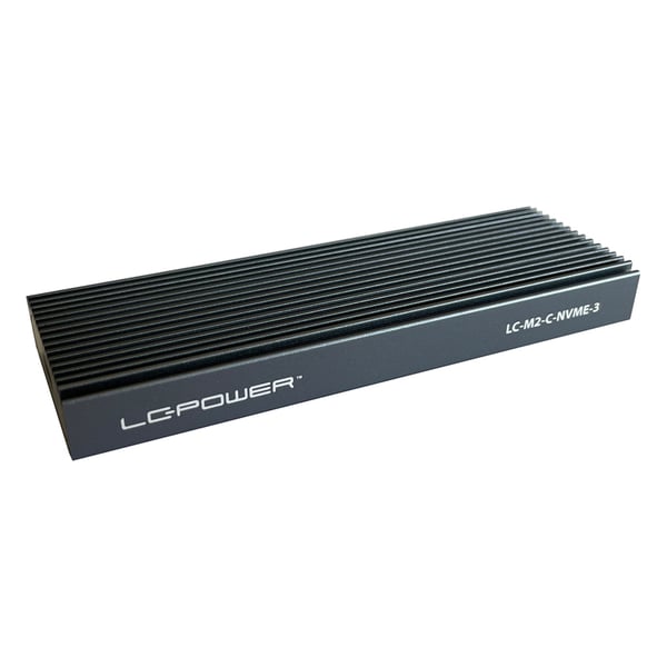 LC-Power LC-M2-C-NVME-3 - SSD-kabinet - M.2 - M.2 - 10 Gbit/s - USB-tilslutning - Sort