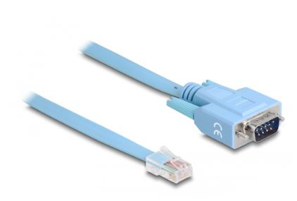 Miniatyrbild 3 av 3: DELOCK-adapter RS-232 DB9-kontakt till 1 x seriell RS-232 RJ45