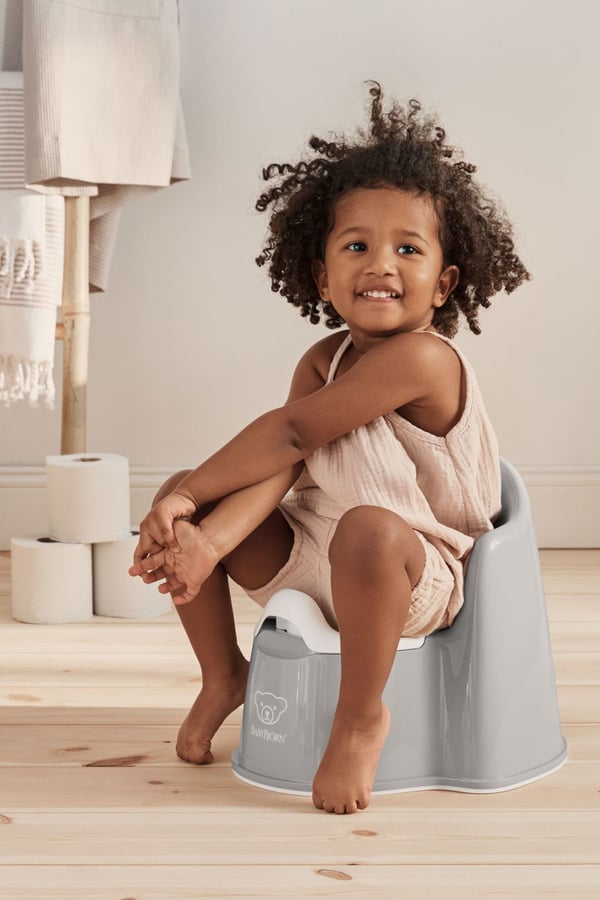 BabyBjorn Potty Chair pottor Polypropylen (PP), Termoplastisk elastomer (TPE) Grå, Vit