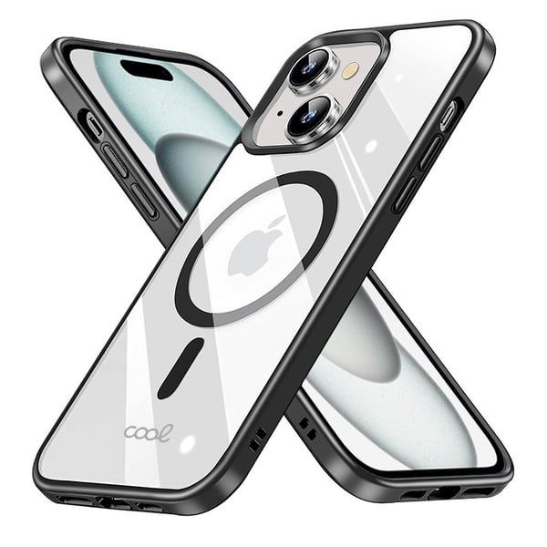 Miniatyrbild 3 av 7: COOL Accesorios COOL mobiltelefonfodral 15,5 cm (6.1") Mobilskal Svart, Transparent