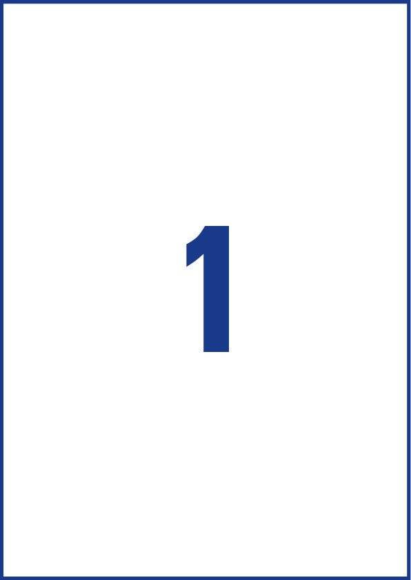Avery J4775-10 självhäftande etiketter Rektangel Permanent Vit 10 styck