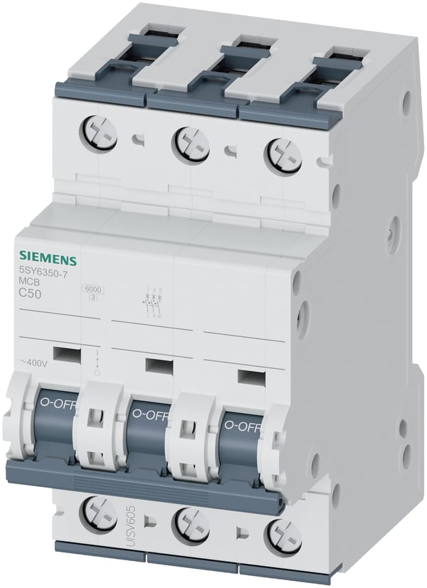 Miniatyrbild 1 av 5: Siemens 5SY63507 5SY6350-7 Leitungsschutzschalter 50 A 230 V, 400 V strömbrytare 3