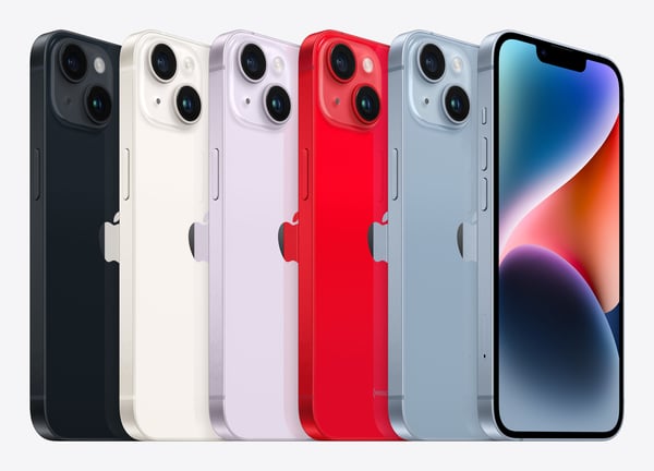 Apple iPhone 14 15,5 cm (6.1") Dubbla SIM-kort iOS 16 5G 512 GB Röd