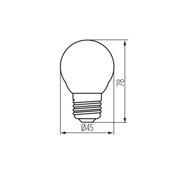 Pikkukuva 2 / 3: Kanlux S.A. 29632 LED-lamppu Lämmin valkoinen 2700 K 6 W E27 D