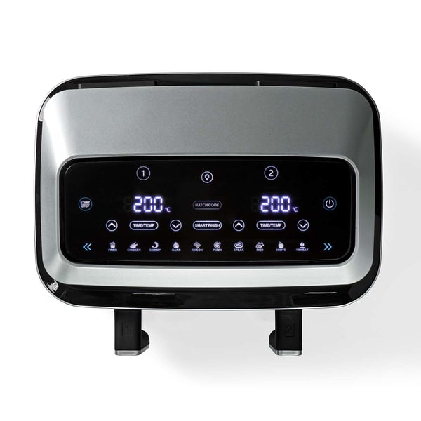 Miniatyrbillede 10 af 11: Nedis KAAF320BK frituregryde Dobbelt 4,2 L Enkeltstående 2600 W Varmluftsteger Sort