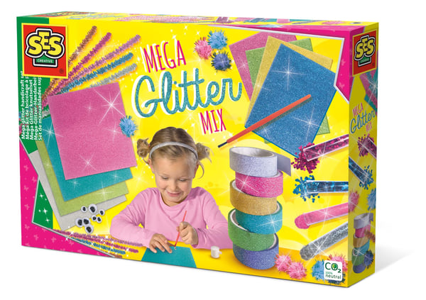 Pikkukuva 1 / 5: SES Creative Mega glitter handicraft set