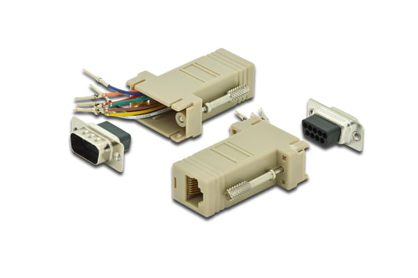 Digitus AK-610517-000-I kabel kønsskifter RS-232 RJ-45 Beige