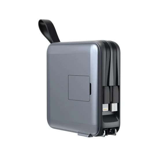 Mobile Origin PBT-03L-GRY powerbank Lithium polymer (LiPo) 10000 mAh Trådløs opladning Grå