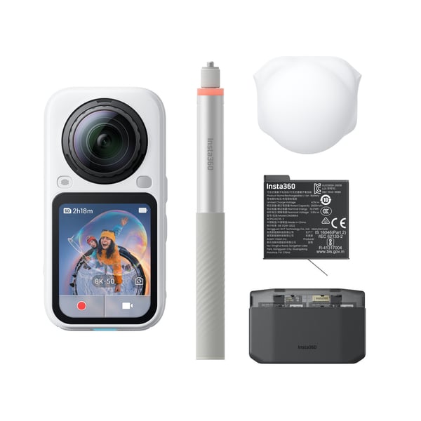 Miniatyrbillede 1 af 9: Insta360 X6 Essentials Bundle kamera til actionsport 120 MP 8K Ultra HD 25,4 / 1,1 mm (1 / 1.1") Wi-Fi 196 g