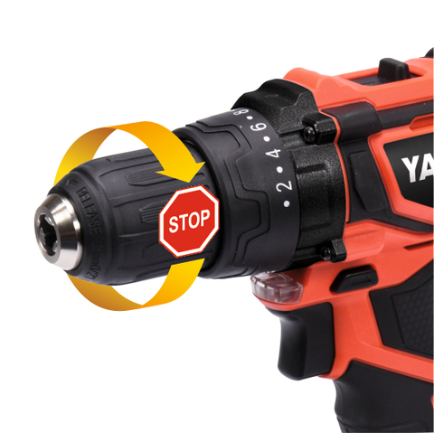 Yato YT-82795 bor 2000 rpm Nøglefri 1,2 kg Sort, Rød