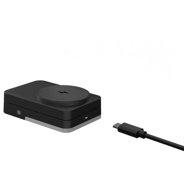 Mobile Origin MO-FCHS-PW28-BLK oplader til mobil enhed Smartphone, SmartWatch, Headset, Hovedtelefoner Sort USB Trådløs opladning Hurtig opladning Indendørs