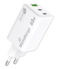 Miniatyrbillede 4 af 5: MediaRange MRMA116-2 oplader til mobil enhed Smartphone, Tablet Hvid Vekselstrøm Hurtig opladning Indendørs