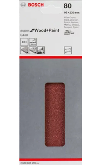 Bosch C430 Expert Sandpapper Mellankornig P80 10 styck