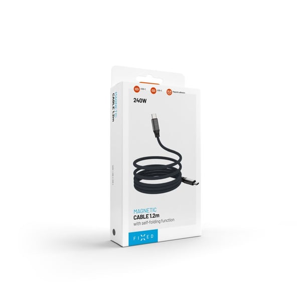 FIXED FIXDBM-CC12-GR USB-kabel USB 2.0 1,2 m USB C 4,8 Gbit/sek. 240 W Sort