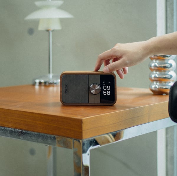 Miniatyrbillede 3 af 11: Sangean DDR-8 compacte houten DAB+ en FM radio met Bluetooth ontvangst, Vintage Walnut Personligt Digital Valnød