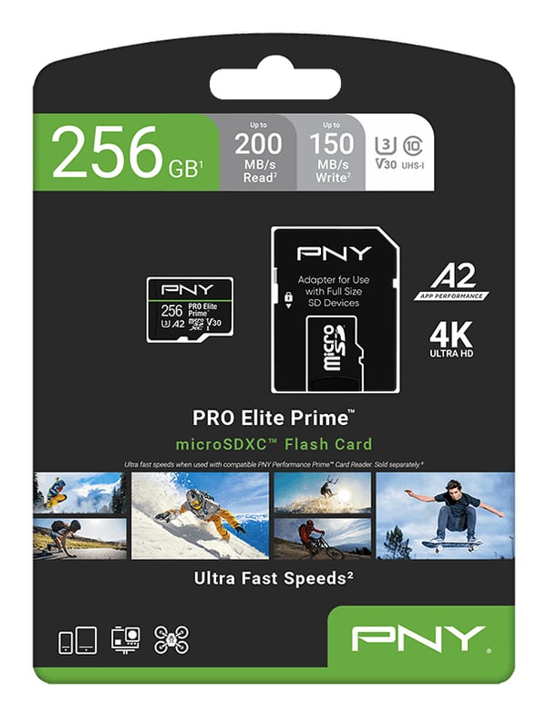 Miniatyrbillede 6 af 8: PNY PRO Elite Prime 256 GB MicroSDXC UHS-I Klasse 10