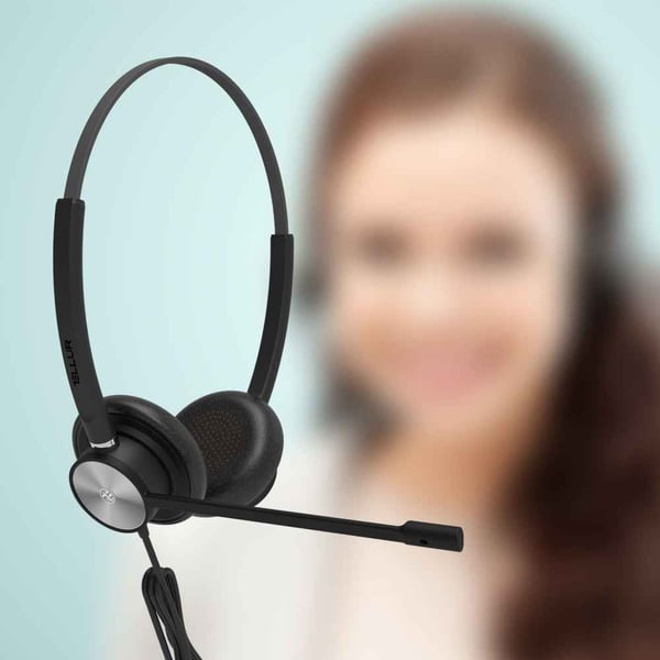Tellur Voice 420 Headset Kabel Huvudband USB Type-C / USB Type-A Svart