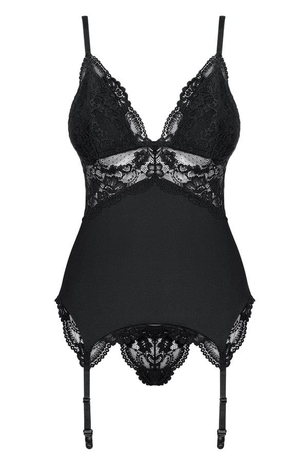 Obsessive 810-COR-1 S/M BLACK korsett