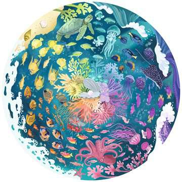 Miniatyrbillede 3 af 3: Ravensburger Ocean Kontur puslespil 500 stk