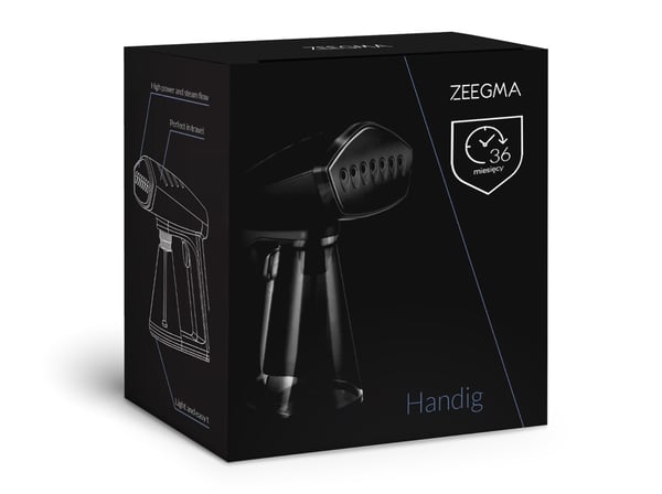 ZEEGMA ZE-HANDIG BLACK klädångare Handhållen klädångare 0,26 l 1500 W Svart