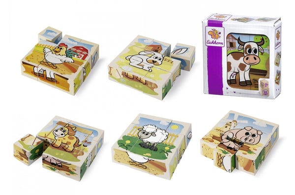 Eichhorn Picture Cube Farm Dyr