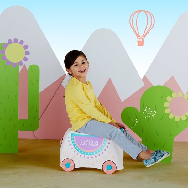 Trunki Lama Lola Kuffert Hård skal Beige 18 L