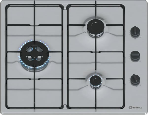 Balay 3ETX463BB kogeplade Rustfrit stål Bordplade 60 cm Gaskomfur 3 zone(s)
