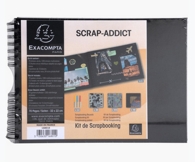 Exacompta 16801E fotoalbum Svart 140 ark 10x15 Spiralbindning