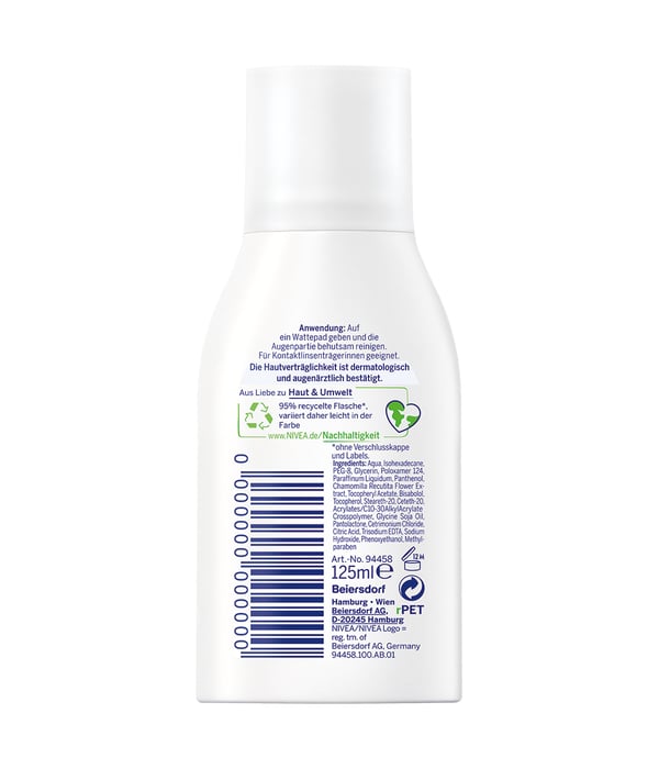 NIVEA 94458 makeup fjerner 125 ml