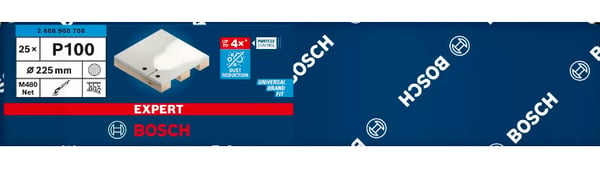 Bosch 2 608 900 708 tilbehør til slibemaskine 25 stk Slibenet