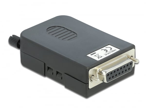 Miniatyrbillede 4 af 5: DeLOCK 66567 kabel kønsskifter serial Sub-D15 16 pin terminal block Sort