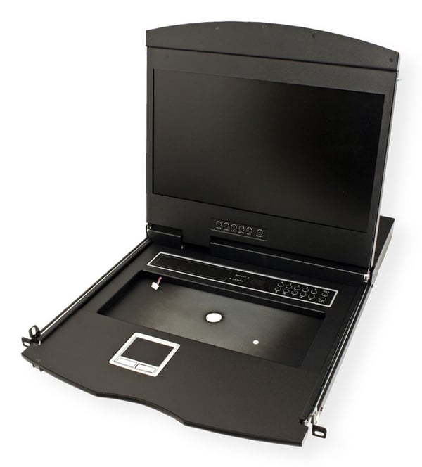 Miniatyrbillede 4 af 10: VALUE 26.99.0192 rack-konsol 48,3 cm (19") 1366 x 768 pixel Sort 1U