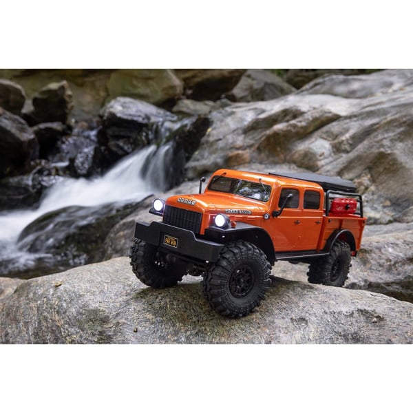 Miniatyrbillede 6 af 21: Axial R/C Dodge Power Wagon Radio-kontrolleret (RC) model Bjergkravler Elektrisk motor 1:24