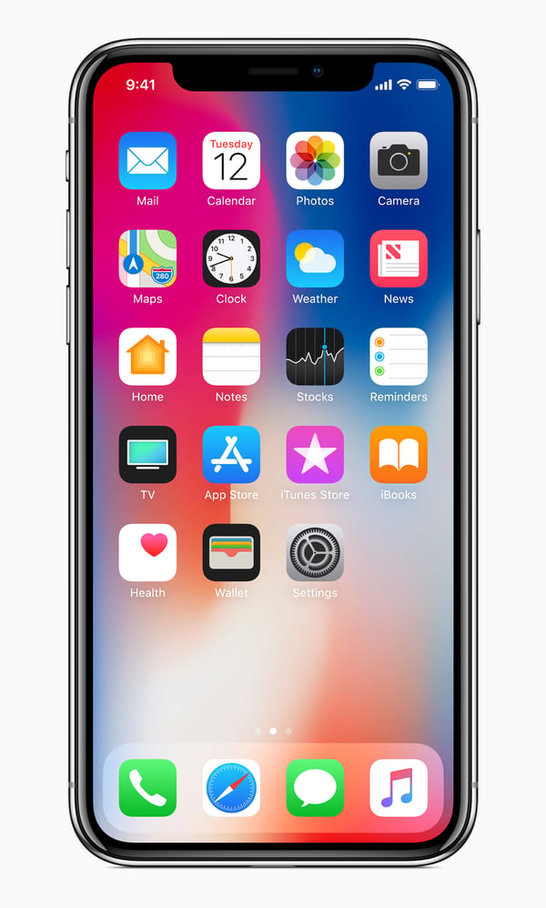 Come Novo iPhone X 14,7 cm (5.8") Yksittäinen SIM iOS 11 4G 64 GB Hopea Kunnostettu