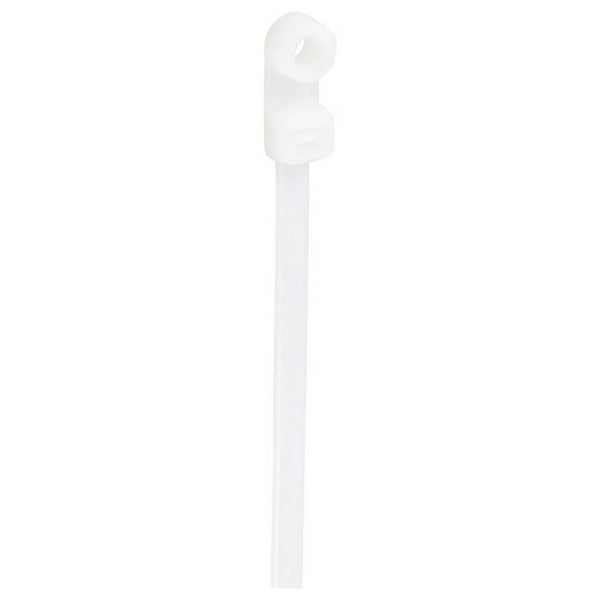 Miniatyrbillede 1 af 2: TRU COMPONENTS TC-12814164 kabelsamler Stige kabelbinder Polyamid Hvid 100 stk