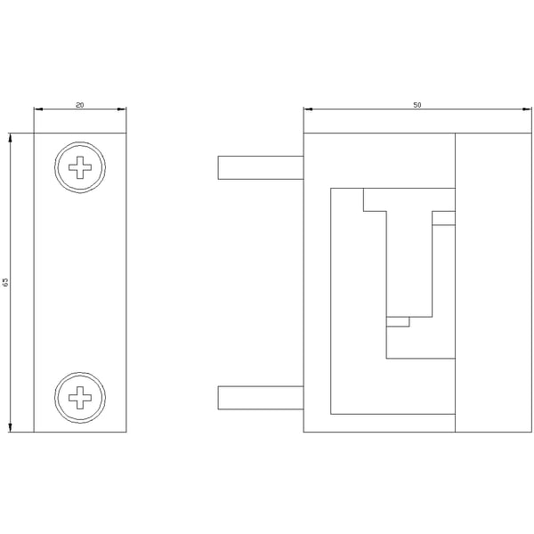 Siemens 8GK9710-0KK00 delar och tillbehör till samlingsskenor 1P