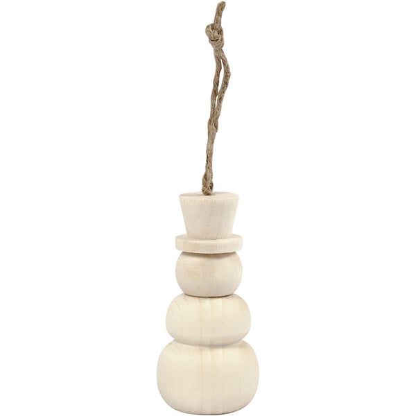 Creativ Company 58060 julepynt Kugle, juleornament Træ Beige 1 stk