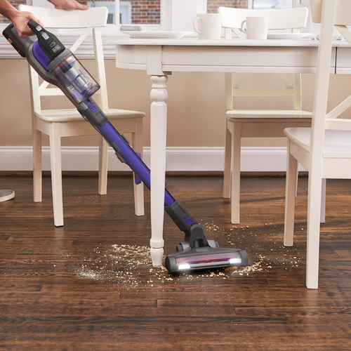 Miniatyrbild 13 av 17: Black & Decker BHFEV362DP upprättstående dammsugare och elektrisk sopborste Skaftdammsugare, 2-i-1 Batteri Torr Utan påse Aluminium, Lila 2 Ah