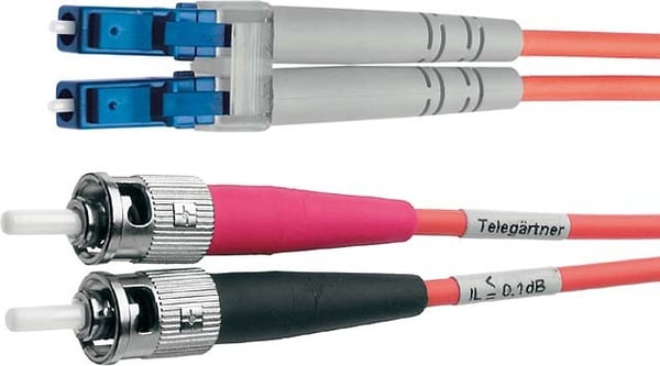 Telegärtner L00890A0058 InfiniBand og fiberoptisk kabel 1 m ST LC Turkis
