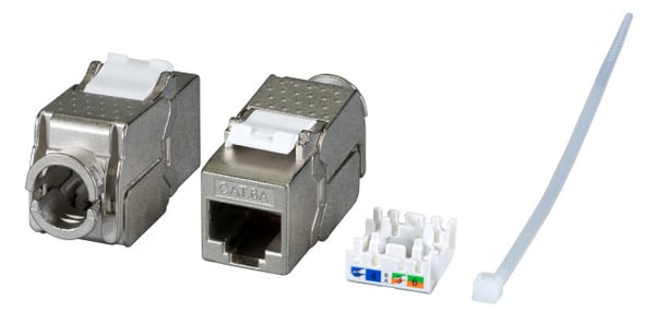 Miniatyrbillede 1 af 2: R-TEC VÆRKTØJSLØS MODUL KAT6A 10GIG / RTEC-P TL10DF-V1 SLIM PRO E-200100-RT